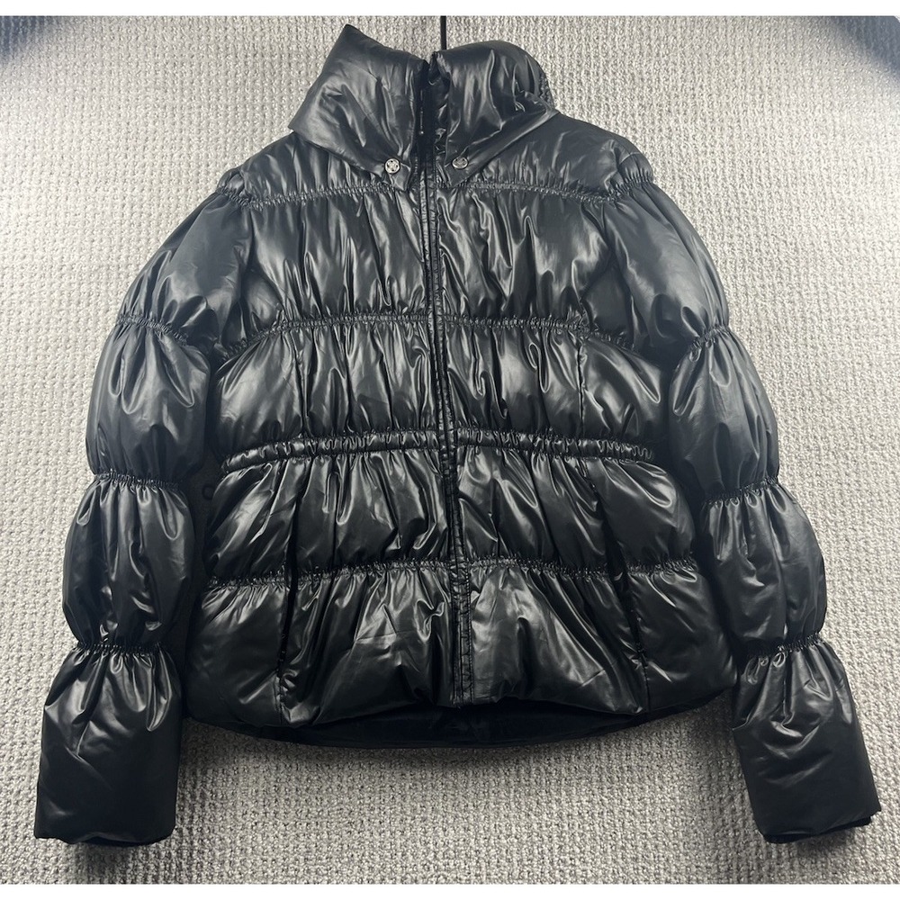 Harley Davidson Motorcycle Duck Down Puffer Jacket Winter Coat Women's Medium